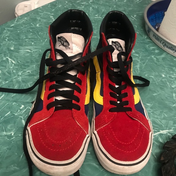 vans sk8 hi otw rally skate shoe - Picture 3 of 6